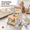 labebe Wooden Baby Walker, Baby Push Walker, Tool Toy for Toddlers, Adjustable Speed Baby Walker with Wheel, Learning Activity Walker for Girls Boys view 2