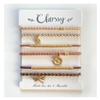Elastic Beaded Hair Tie Bracelets for Women, 6 Pcs Cute Hair Ties and Stretch Bracelets, Decorative Ponytail Holders Rubber Bands for Thick & Thin Hair view 1