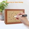 Cash Vault Wooden Savings Box, 3000 Cashbox Saving, Cash Savings Challenge Box, Wooden Money Box, Cash Saver Box for Cash for Adults, Money Box for Cash Gift with Target Numbers (3000 Dollar) view 3