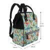 Qozbom Retro Flying Butterflies Print Diaper Backpack Large Capacity Baby Bag Multifunction Travel Pack Maternity Baby Changing Bags view 2