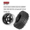 RCMYou Rc 2.2 Wheel Rims Tires Wheels for 1/10 TRX4 TRX6 SCX10 SCX10 II SCX10 III 90046 D90 VS4-10 Gen8 MST CFX RC Crawler Car,Aluminum RC 2.2 Beadlock Wheel,Black view 2