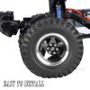 RCMYou Rc 2.2 Wheel Rims Tires Wheels for 1/10 TRX4 TRX6 SCX10 SCX10 II SCX10 III 90046 D90 VS4-10 Gen8 MST CFX RC Crawler Car,Aluminum RC 2.2 Beadlock Wheel,Black view 3