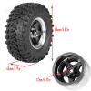 RCMYou Rc 2.2 Wheel Rims Tires Wheels for 1/10 TRX4 TRX6 SCX10 SCX10 II SCX10 III 90046 D90 VS4-10 Gen8 MST CFX RC Crawler Car,Aluminum RC 2.2 Beadlock Wheel,Black view 4