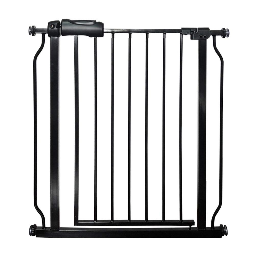 GOCHUSX Pet Dog Gate, Extra Wide Safety Automatically Close Door, Expandable Indoor Barrier for Stairs Room Dividers, 74-265.9cm(Black,74~85.9cm)