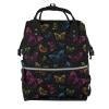Qozbom Butterfly Print Diaper Backpack Large Capacity Baby Bag Multifunction Travel Pack Maternity Baby Changing Bags view 1