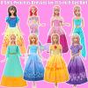 8 Sets Different Princess Costume Dresses for 11.5 inch Girl Doll Clothes Accessories view 2
