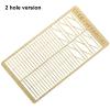 1:72 Perforated Second Gear Railing Post Thickness 0.4mm Brass Etched Sheet Baluster Etching Handrail for Simulation Model(2 Hole) view 2
