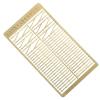 1:72 Perforated Second Gear Railing Post Thickness 0.4mm Brass Etched Sheet Baluster Etching Handrail for Simulation Model(3 Hole) view 1