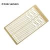 1:72 Perforated Second Gear Railing Post Thickness 0.4mm Brass Etched Sheet Baluster Etching Handrail for Simulation Model(3 Hole) view 2