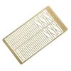 1:72 Perforated Second Gear Railing Post Thickness 0.4mm Brass Etched Sheet Baluster Etching Handrail for Simulation Model(3 Hole) view 3