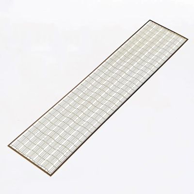 Model Marine 1:200 Ratio Brass Etched Railing Length 290mm Height 6mm Mini Balustrade Baluster Parts for Simulation RC Boat