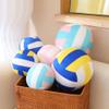 8.6 Inch Plush Football Basketball Pillow,Soft Soccer Ball Stuffed Toys- Sports Pillow Fluffy Soft Throw Pillow Toy,Sport Theme Decor, Stuffed Toy Gift for Kids, Boys, Girls, (Volleyball Yellow) view 2