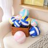 8.6 Inch Plush Football Basketball Pillow,Soft Soccer Ball Stuffed Toys- Sports Pillow Fluffy Soft Throw Pillow Toy,Sport Theme Decor, Stuffed Toy Gift for Kids, Boys, Girls, (Volleyball Yellow) view 3