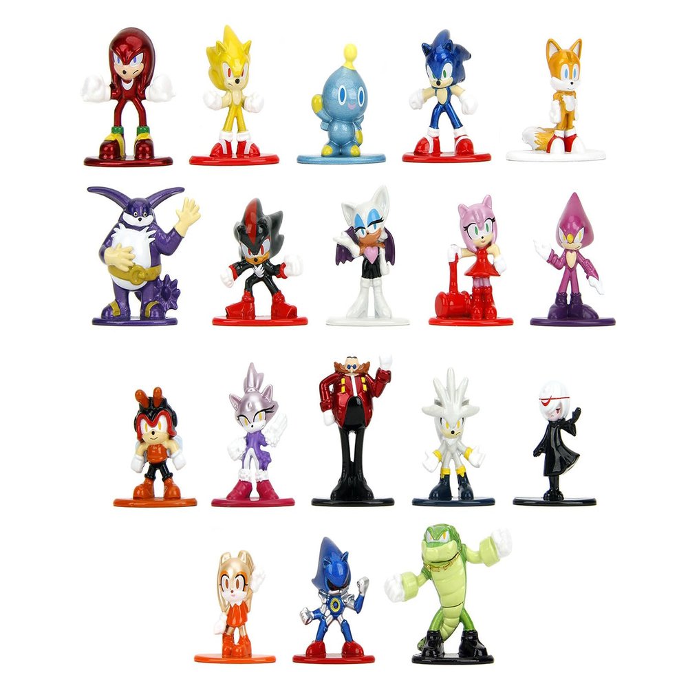 Set of 18 Diecast Figures Nano Metalfigs Series by Jada 35642