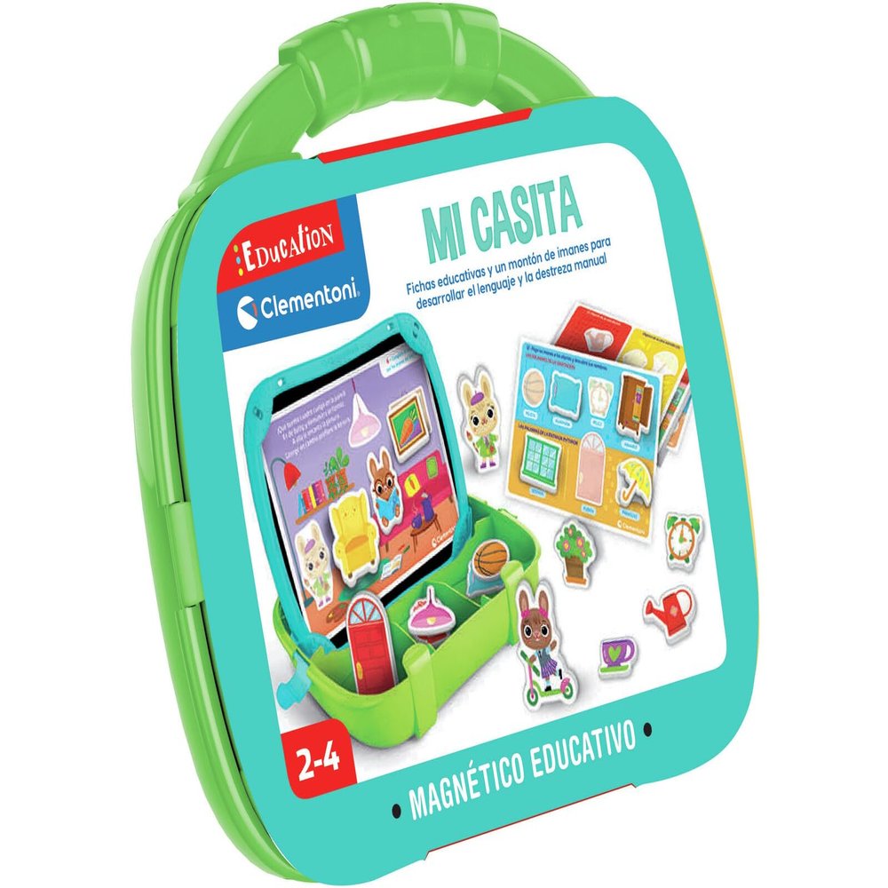 Clementoni - My Casa Magnetic Briefcase - Educational Game with Montessori Focus for Children - Learn Rooms, Objects and Furniture - Includes Educational Booklet - Ages 2-55570