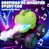 Drefirsa Remote Control Car for Boys Age 4-7 8-12, 50min+ Runtime Dinosaur Monster Truck Toy with Spray, Light, Music, Stunts, Birthday Gift for Boy 3 4 5 6 7 8 9 10 Year Old view 4