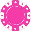 pensoda 100 Custom Plastic Poker ChipsImprinted with Your Personalized Text and Logo,for Texas Hold'em Poker, Card Club or Late Night Poker GamesDrink or Bar Tokens, Bachelor Party (Rose Red, 40mm) view 2