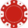 pensoda 100 Custom Plastic Poker ChipsImprinted with Your Personalized Text and Logo,for Texas Hold'em Poker, Card Club or Late Night Poker GamesDrink or Bar Tokens, Bachelor Party (red, 37mm) view 2
