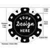pensoda 100 Custom Plastic Poker ChipsImprinted with Your Personalized Text and Logo,for Texas Hold'em Poker, Card Club or Late Night Poker GamesDrink or Bar Tokens, Bachelor Party (red, 37mm) view 4