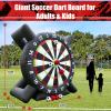 10FT Inflatable Soccer Dart Board for Adults Family, Giant Inflatable Games Inflatable Carnival Outdoor Games Soccer Field with 8pcs Balls, Lawn Kick Darts for Yard Backyard, Commercial Quality view 2
