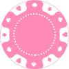 pensoda 100 Custom Plastic Poker ChipsImprinted with Your Personalized Text and Logo,for Texas Hold'em Poker, Card Club or Late Night Poker GamesDrink or Bar Tokens, Bachelor Party (Pink, 40mm) view 2