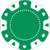 pensoda 100 Custom Plastic Poker ChipsImprinted with Your Personalized Text and Logo,for Texas Hold'em Poker, Card Club or Late Night Poker GamesDrink or Bar Tokens, Bachelor Party (Green, 40mm) view 2