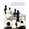 NPQPNAFC Plastic Chess Magnetic Travel Chess Set with Board That Becomes A Storage Compartment, Great Travel Toy Set with Folding Chess Board Chess Chess view 2