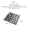 NPQPNAFC Plastic Chess Magnetic Travel Chess Set with Board That Becomes A Storage Compartment, Great Travel Toy Set with Folding Chess Board Chess Chess view 3