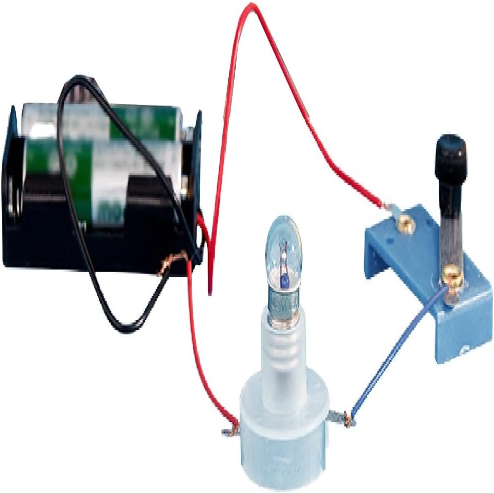 1Pc Circuit Material Electrical Circuit Experiment Kit, Small Bulb Lights Up Kit Basic Physic Science Playset Science