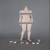 1/6 Scale Female Body,12inch Female Half-Seamless Pale Skin Joint Flexible Action Figure Body Collection view 2