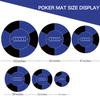 IKULE 39 inch Round Poker Mat for Texas Holdem Portable Poker Table Top with Art Deco Layout Print Smooth Surface Players Game for Games Everywhere view 2