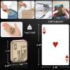 JUDIXY Fidget Slider, Metal Poker Push Card, Fidget Clicker, Fidget Toys for Adults, Relieve Stress Anxiety ADHD, Gift for Boyfriend, Husband and Father (Gold K) view 2