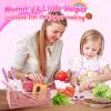 Kids Kitchen Knife Set for Real Cooking & Basket,Montessori Toys for 3 4 5 6 7 8 9 10 Year Old Girls Birthday Gifts, Toddler Knife Set, Toddler Kitchen Tools view 4