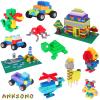 Anksono 1500 Pieces Building Bricks, Classic Bulk Building Blocks Set, Creative Building Toys Compatible with All Major Brands, Gfits for Kids - 16 Shapes / 10 Colors view 2