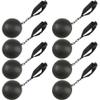 Cagemoga 8 Pack Halloween Ball and Chain Black Plastic Prison Ball and Chain for Halloween Cosplay Haunted Home Prison Theme Dress up Accessories view 1