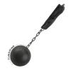 Cagemoga 8 Pack Halloween Ball and Chain Black Plastic Prison Ball and Chain for Halloween Cosplay Haunted Home Prison Theme Dress up Accessories view 2