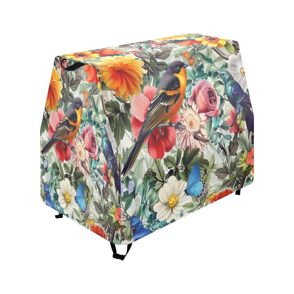 Wajiw Flower and Bird Water Table Cover for Step2 Rain Showers Splash Pond Water Table Waterproof Anti-UV Dust Proof Outdoor Toys Cover-Cover only