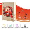 Jigfoxy Wooden Puzzles for Adults, Cardinal Wood Puzzle for Adults, Unique Animal-Shaped Wooden Jigsaw Puzzle, Christmas Thanksgiving Gifts for Family and Friends (XL-17.3 * 17.2in-560 pcs) view 4