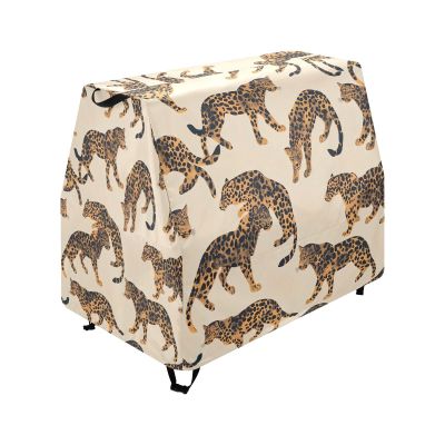 Wajiw Leopard Water Table Cover for Step2 Rain Showers Splash Pond Water Table Waterproof Anti-UV Dust Proof Outdoor Toys Cover-Cover only