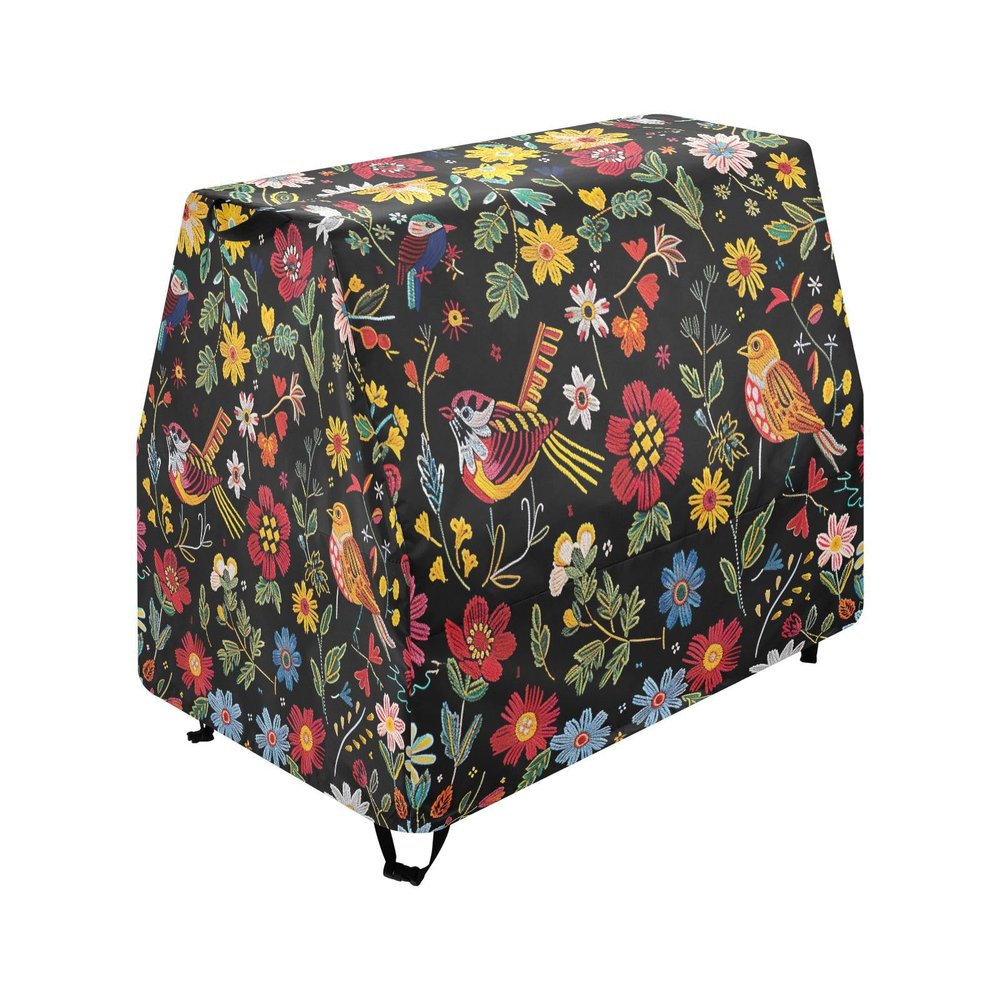 Wajiw Flower and Bird Water Table Cover for Step2 Rain Showers Splash Pond Water Table Waterproof Anti-UV Dust Proof Outdoor Toys Cover-Cover only
