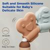 Evoceler Softness Staged Baby Teething Toys with Rattles for 0-6 Months (30 Super Soft, 50 Soft, 70 Regular) -10 Pcs Shaker Toys, Food-Grade Silicone Teethers for Babies 0-18+ Months, BPA Free view 3