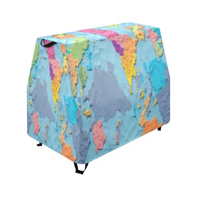 Wajiw Map Water Table Cover for Step2 Rain Showers Splash Pond Water Table Waterproof Anti-UV Dust Proof Outdoor Toys Cover-Cover only