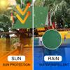 2 Pack Swingset Replacement Tarp Playground Wooden Sunshade Canopy Waterproof UV Protection Cover Playground Roof, 52" x 90" (Color Set 1) view 4