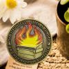 10 Pcs Dumpster Fire Challenge Coin Bulk, Mini Dumpster Fire Coin Medallion, Humorous Office Desk Accessories, Inspirational Coins for Employee Appreciation Gifts, Funny Office Gifts for Coworker Team view 2