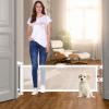 14" H Short Dog Gate - Pet Gates Puppy Gate, Mesh Retractable Step Over Pet Fence, Expands Up to 59" Indoor/Outdoor, Small Dog Gates for Doorways & Stairs view 1
