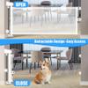 14" H Short Dog Gate - Pet Gates Puppy Gate, Mesh Retractable Step Over Pet Fence, Expands Up to 59" Indoor/Outdoor, Small Dog Gates for Doorways & Stairs view 2