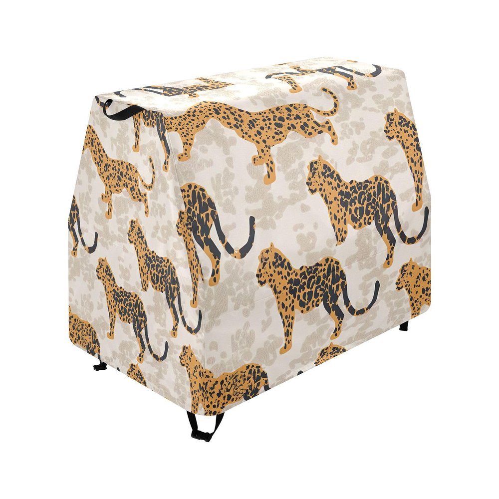 Wajiw Leopard Water Table Cover for Step2 Rain Showers Splash Pond Water Table Waterproof Anti-UV Dust Proof Outdoor Toys Cover-Cover only