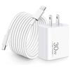 30W Drone Power Adapter Charger Cable for DJI Mini 4 Pro, Mini 3 Pro, Mini 3, Two-Way Charging Hub, Mini SE, Mini 2, Avata 2, RC Controller, RS 3 Pro, RS 3, RSC 2, FPV USB C Charging Cord Accessories view 1