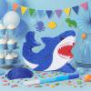 WERNNSAI Shark Piata - Ocean Shark Birthday Party Decorations Kids Boys Pinata with Blindfold and Bat for Under the Sea Party Supplies Baby Shower Birthday Game Set view 2