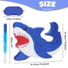 WERNNSAI Shark Piata - Ocean Shark Birthday Party Decorations Kids Boys Pinata with Blindfold and Bat for Under the Sea Party Supplies Baby Shower Birthday Game Set view 3